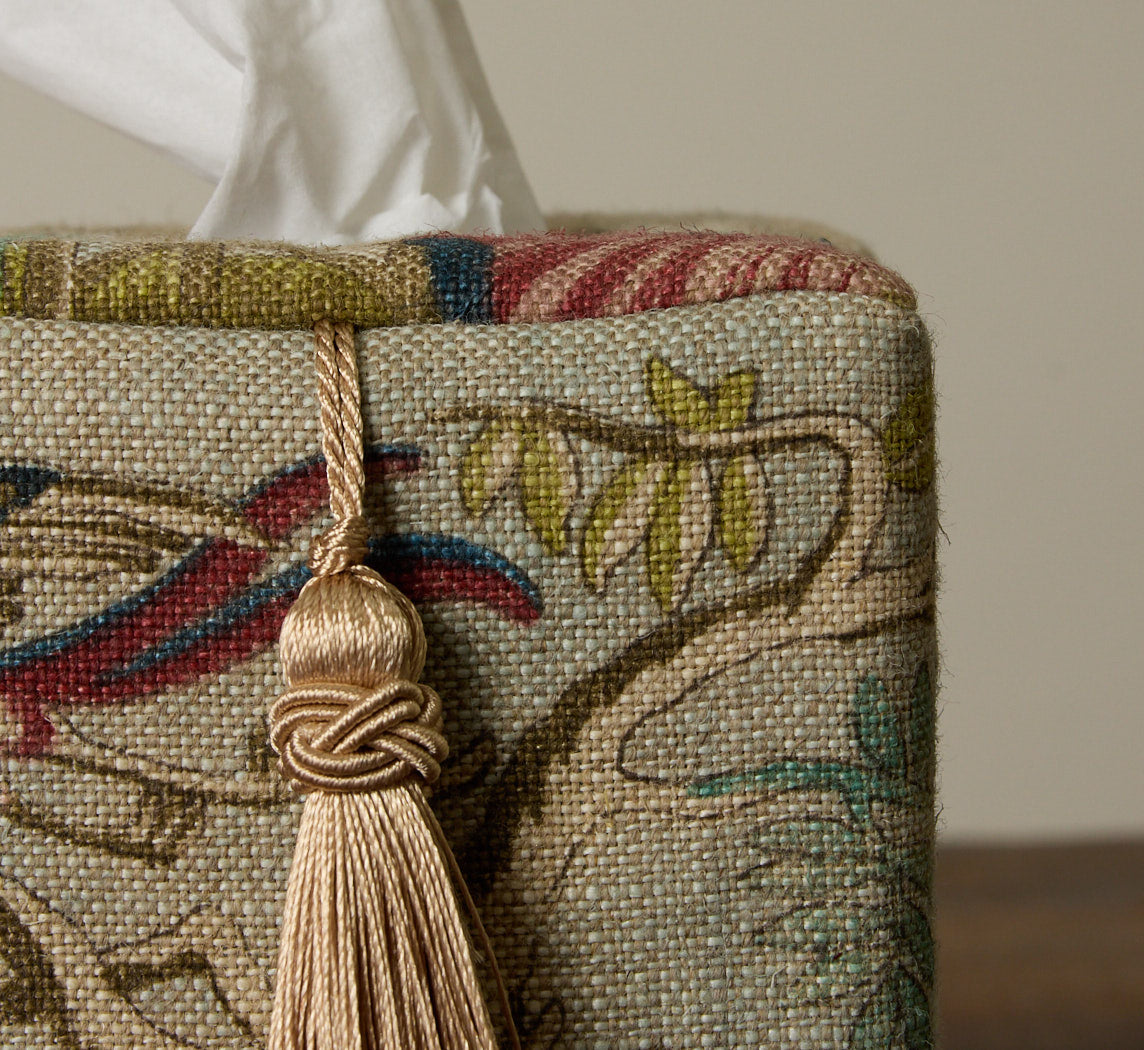 PIERCE & WARD EASTERN PASTORAL SCENE TISSUE BOX COVER