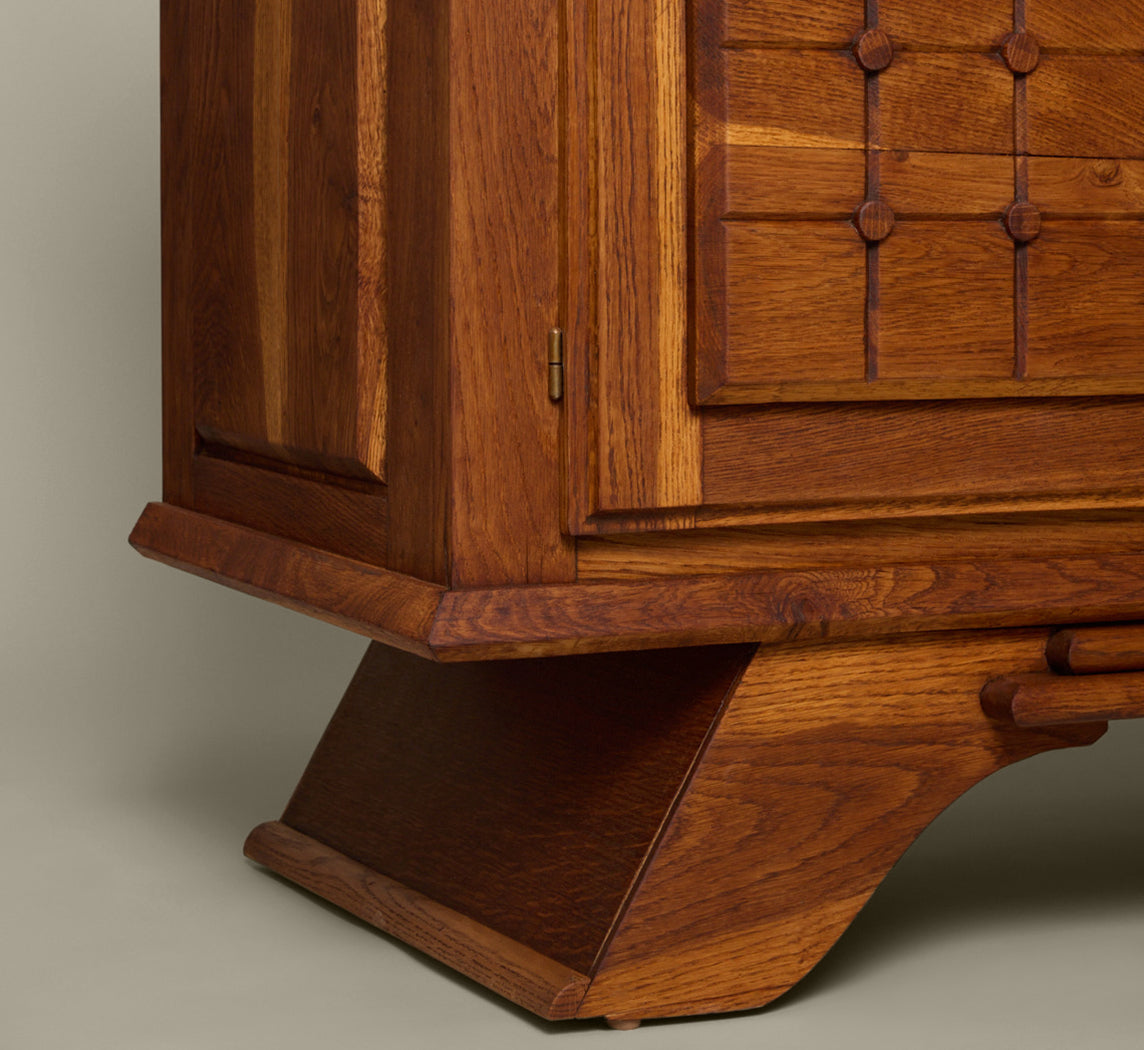 OAK SIDEBOARD IN THE STYLE OF CHARLES DUDOUYT