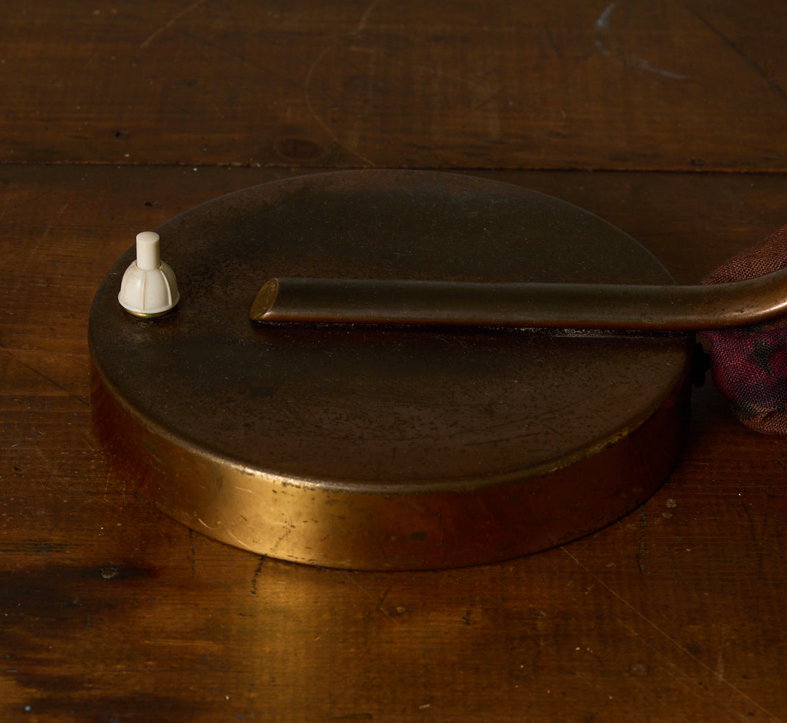 ART DECO BRASS & COPPER DESK LAMP