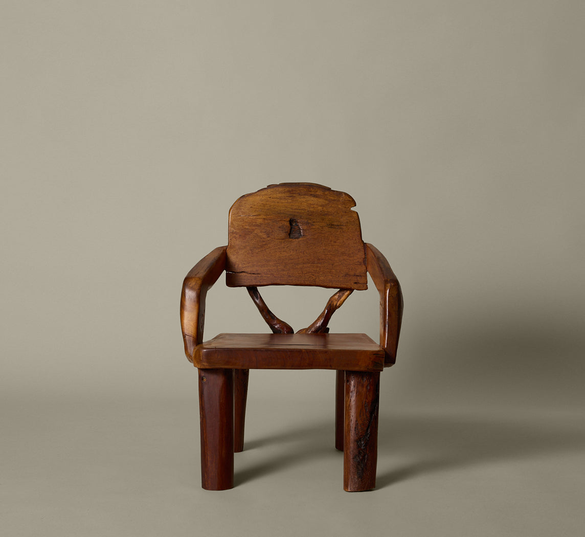 1980S DANISH WABI SABI CHAIR IN SOLID WOOD I