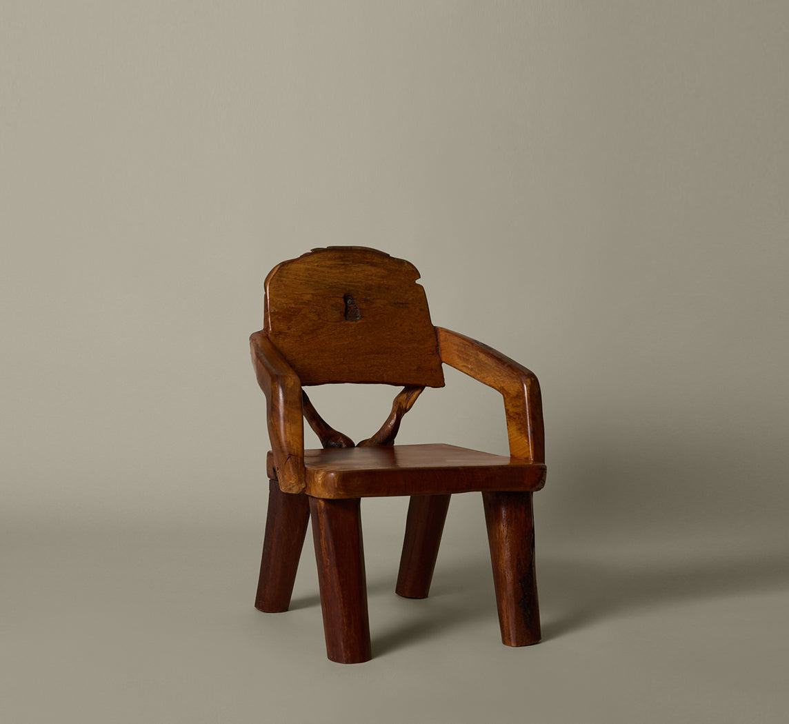 1980S DANISH WABI SABI CHAIR IN SOLID WOOD I