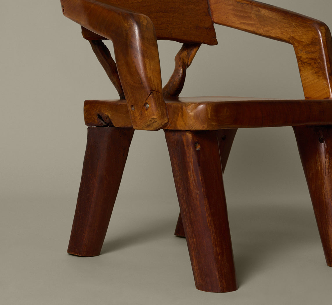 1980S DANISH WABI SABI CHAIR IN SOLID WOOD I