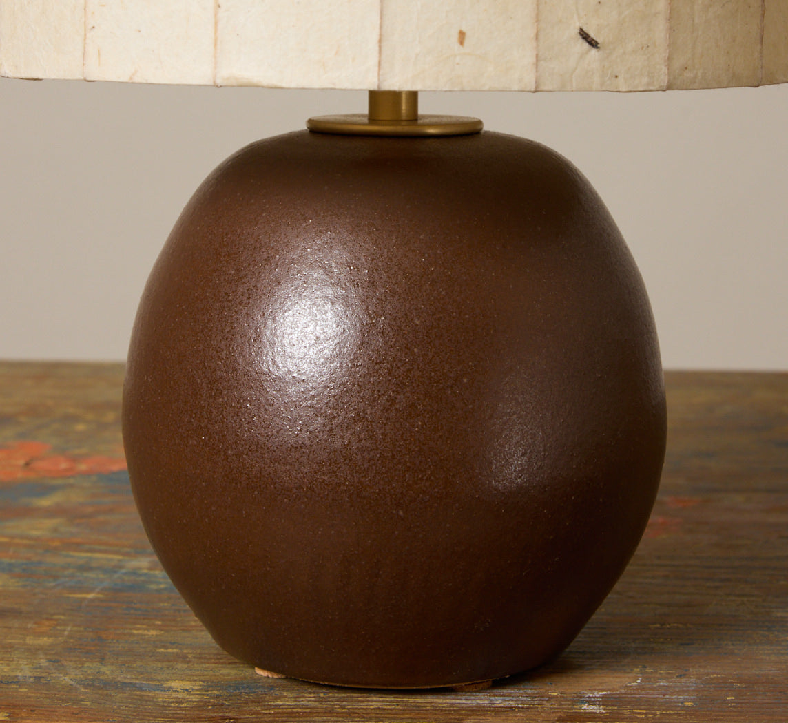 KURI LAMP IN COCOA BROWN