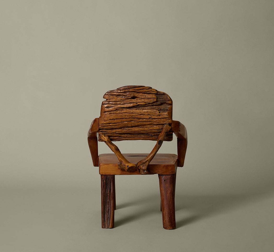1980S DANISH WABI SABI CHAIR IN SOLID WOOD I