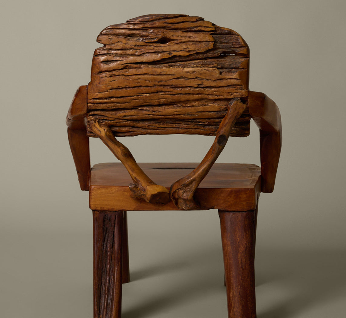 1980S DANISH WABI SABI CHAIR IN SOLID WOOD I