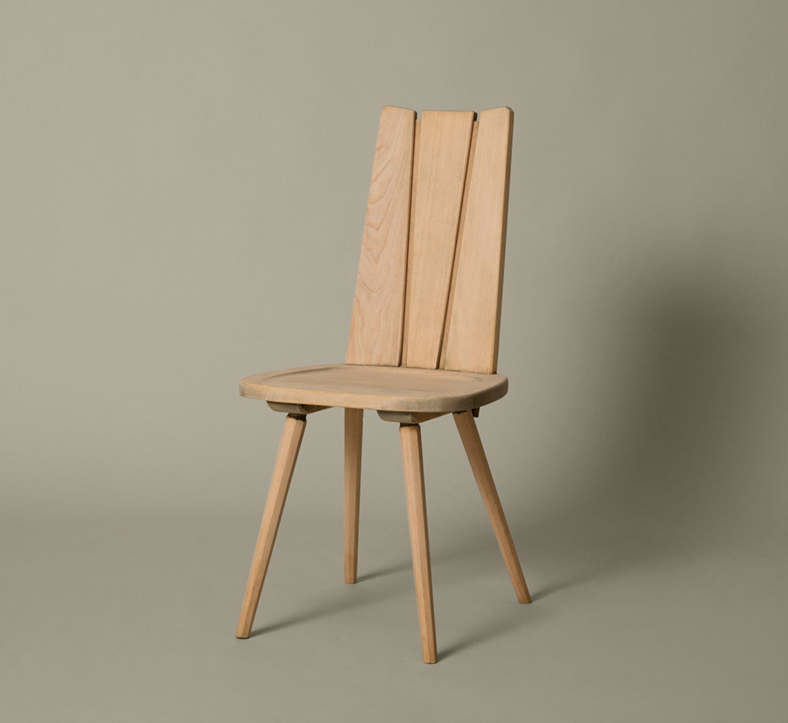 SET OF 8 1970S FRENCH BRUTALIST DINING CHAIRS