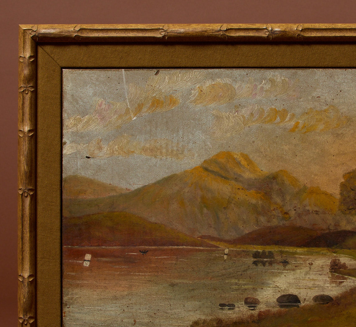 ANTIQUE HUDSON RIVER LANDSCAPE