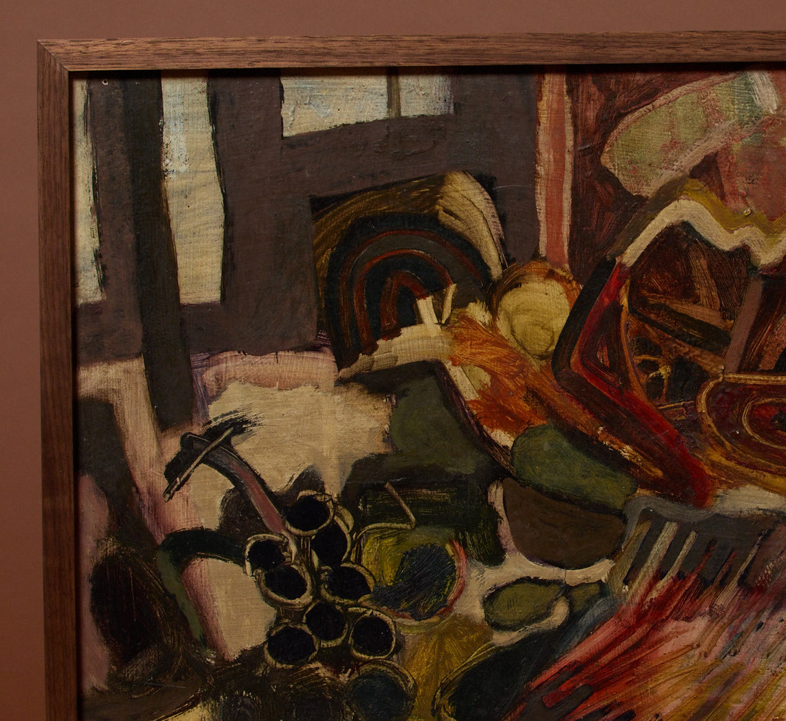 MIDCENTURY ABSTRACT EXPRESSIONIST STILL LIFE