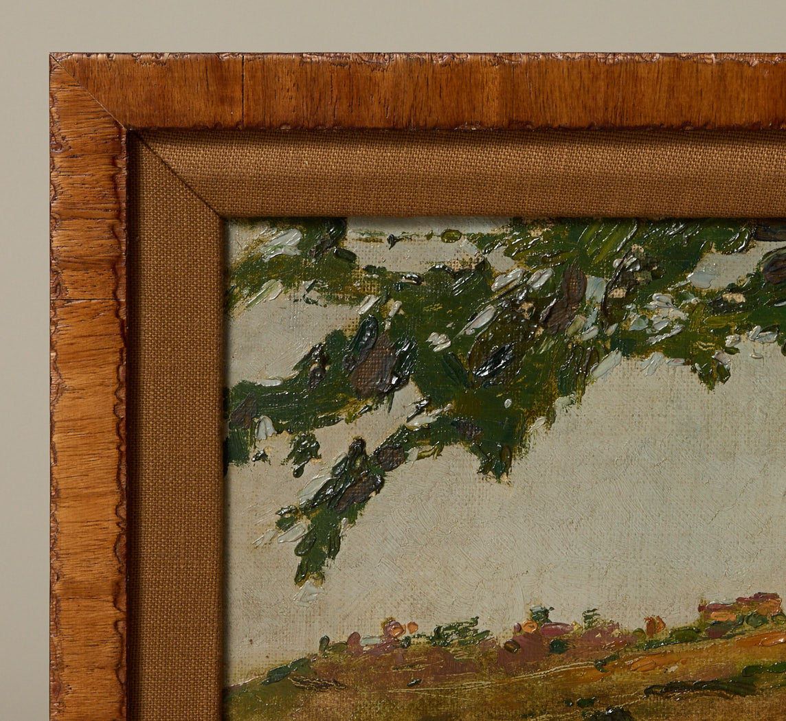 1910S ITALIAN LANDSCAPE OF CASTEGGIO BY EZECHIELE ACERBI (1850-1920)