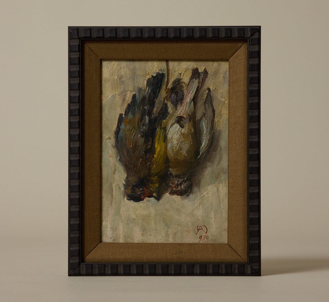1930S ITALIAN NATURA MORTA OF GAME BIRDS