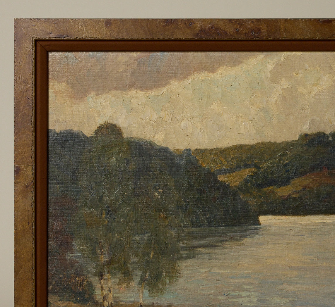 GERMAN IMPRESSIONIST LANDSCAPE BY WILHELM LUDWIG LEHMANN (1861-1932)