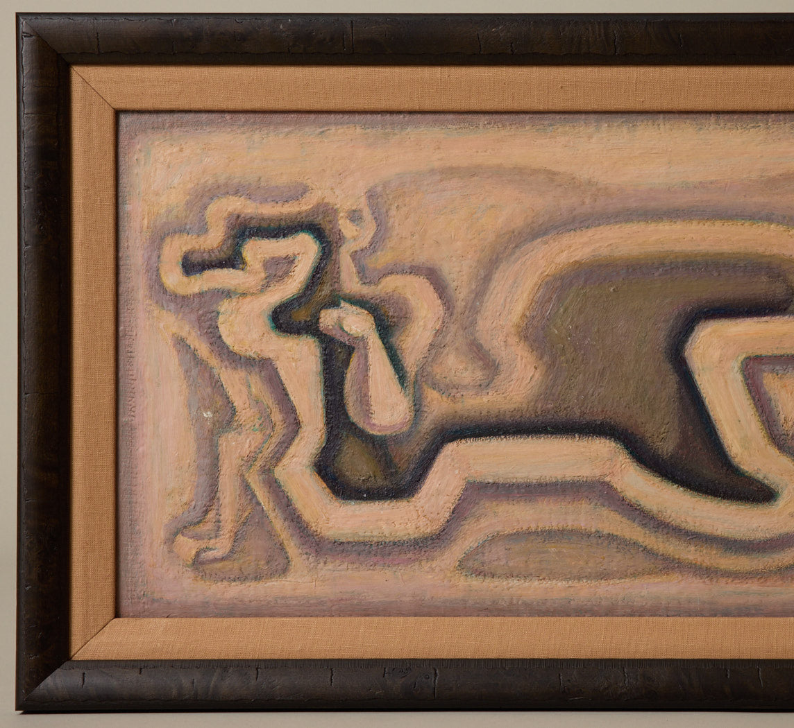 ANTIQUE AMERICAN MODERNIST ART DECO NUDE