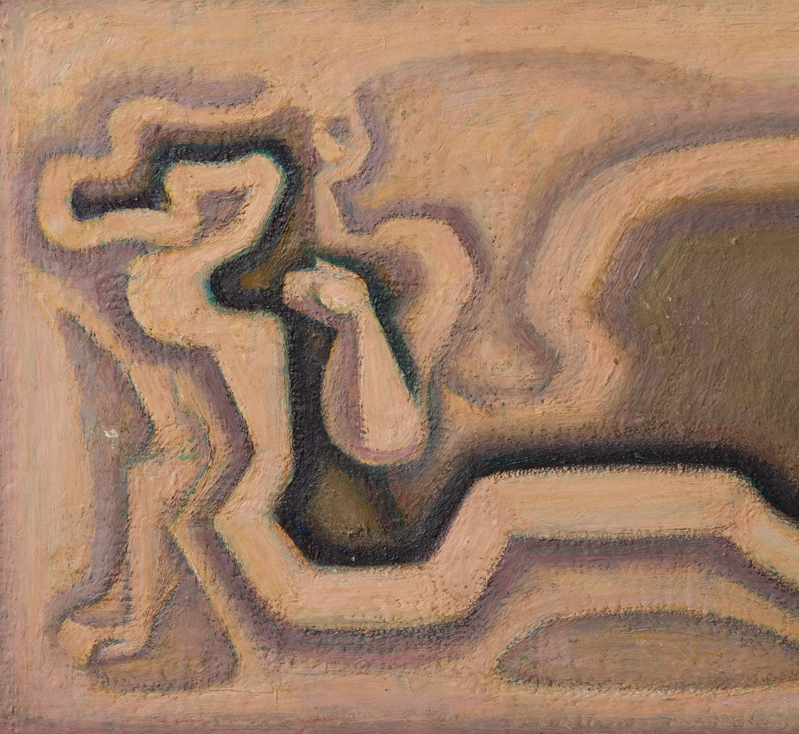 ANTIQUE AMERICAN MODERNIST ART DECO NUDE