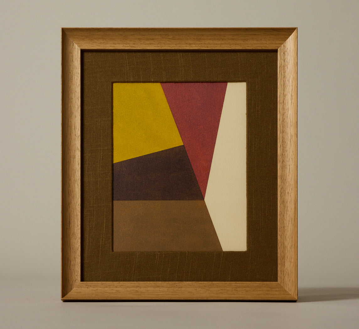 VINTAGE ABSTRACT GEOMETRIC PAINTING II