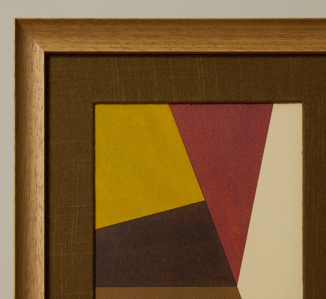 VINTAGE ABSTRACT GEOMETRIC PAINTING II