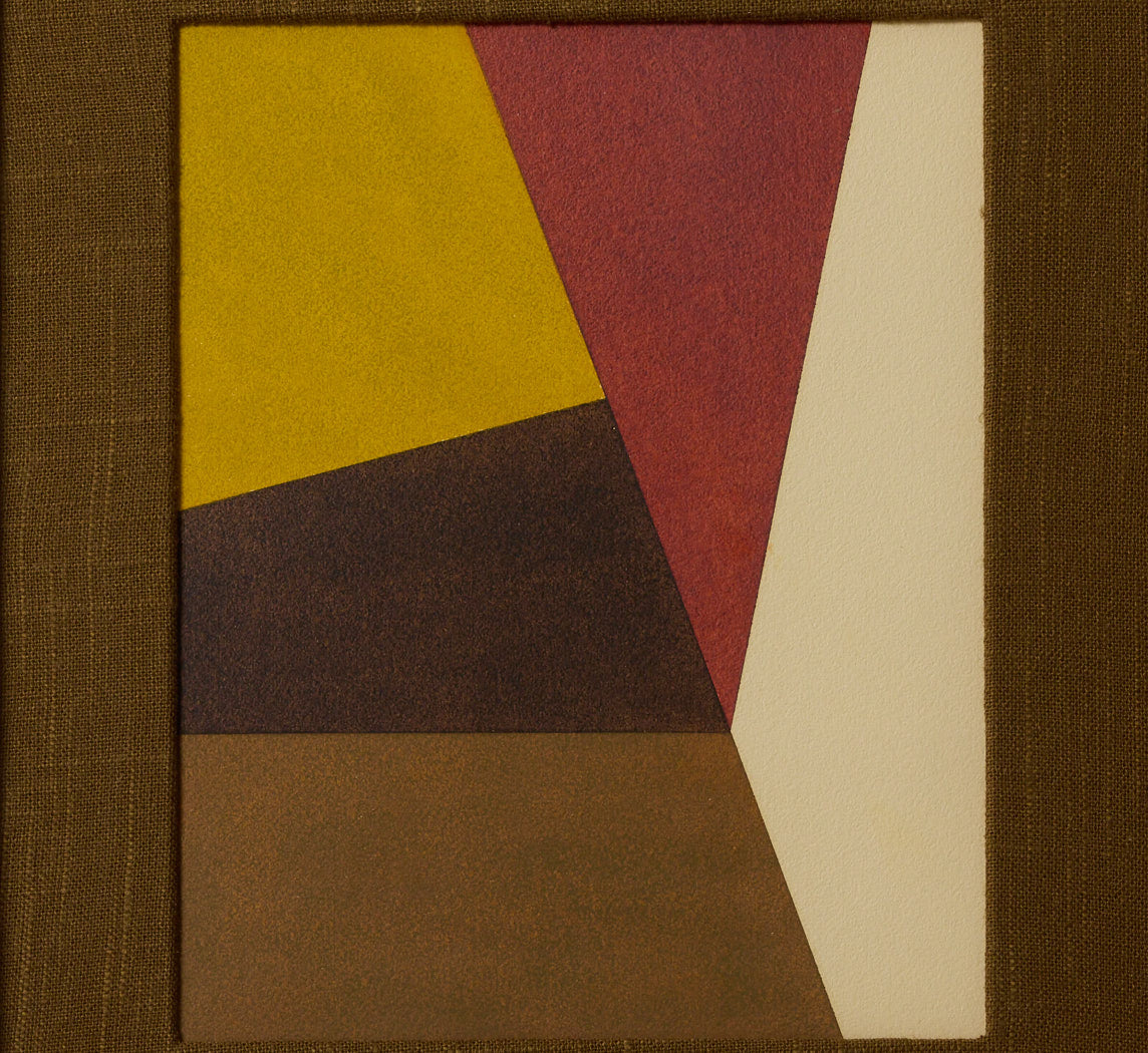 VINTAGE ABSTRACT GEOMETRIC PAINTING II