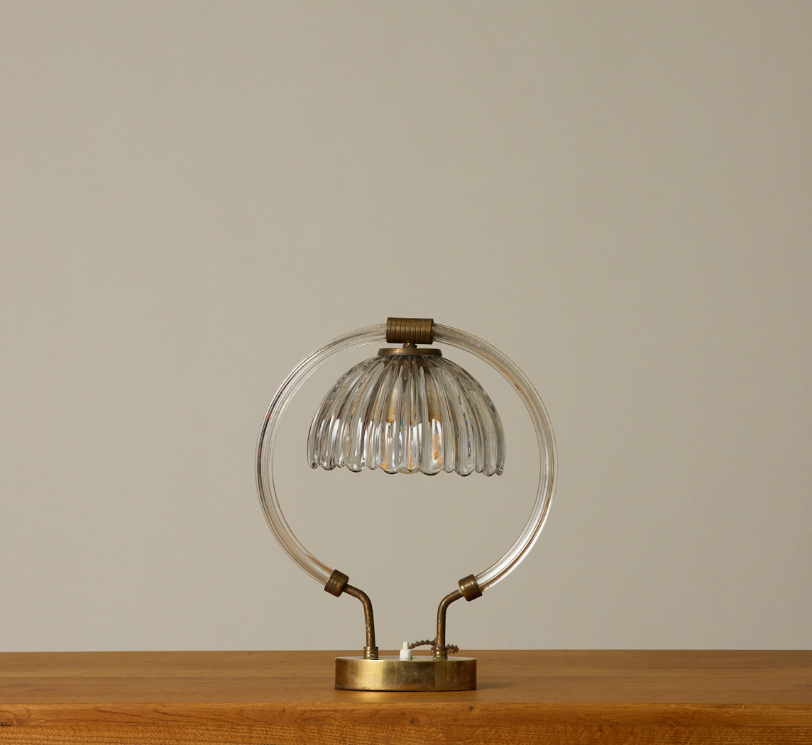 1930S ITALIAN MURANO TABLE LAMP BY BAROVIER & TOSO