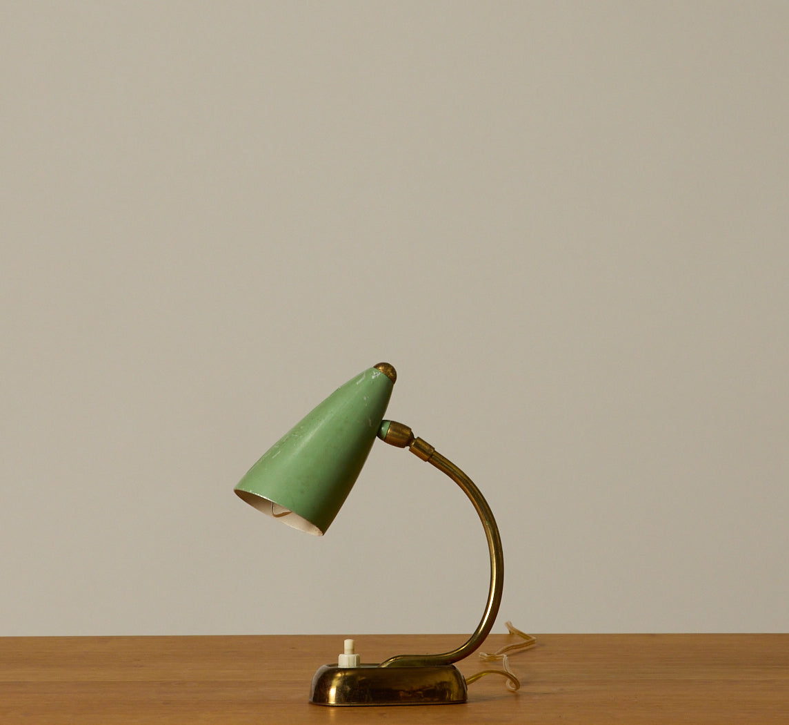 1950S ITALIAN MID CENTURY SAGE TABLE LAMP