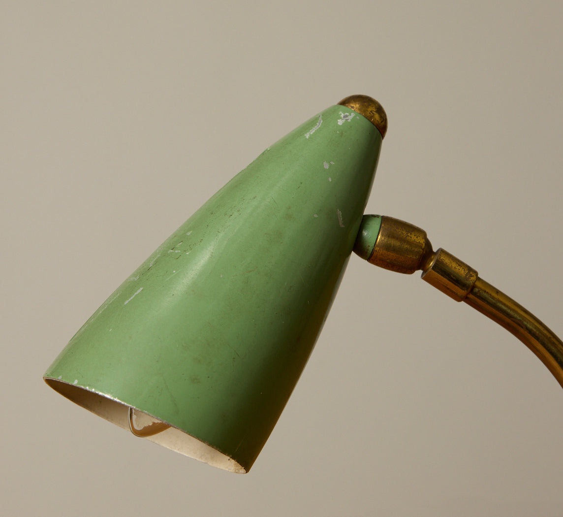 1950S ITALIAN MID CENTURY SAGE TABLE LAMP