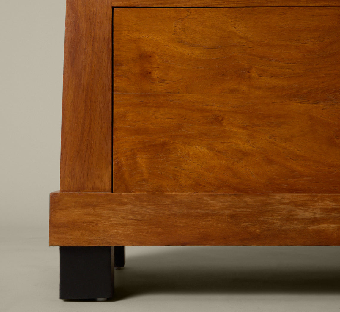 BIEDERMEIER STYLE HIGHBOY CHEST OF DRAWERS