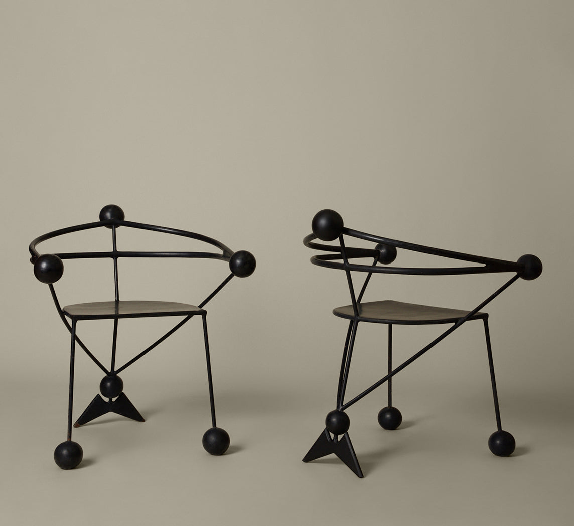 PAIR OF POST MODERN BALAICO CHAIRS