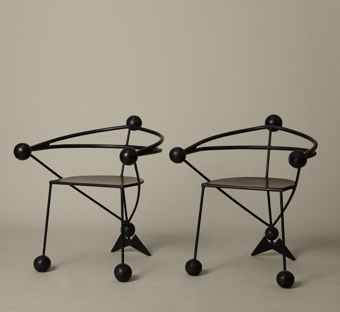 PAIR OF POST MODERN BALAICO CHAIRS