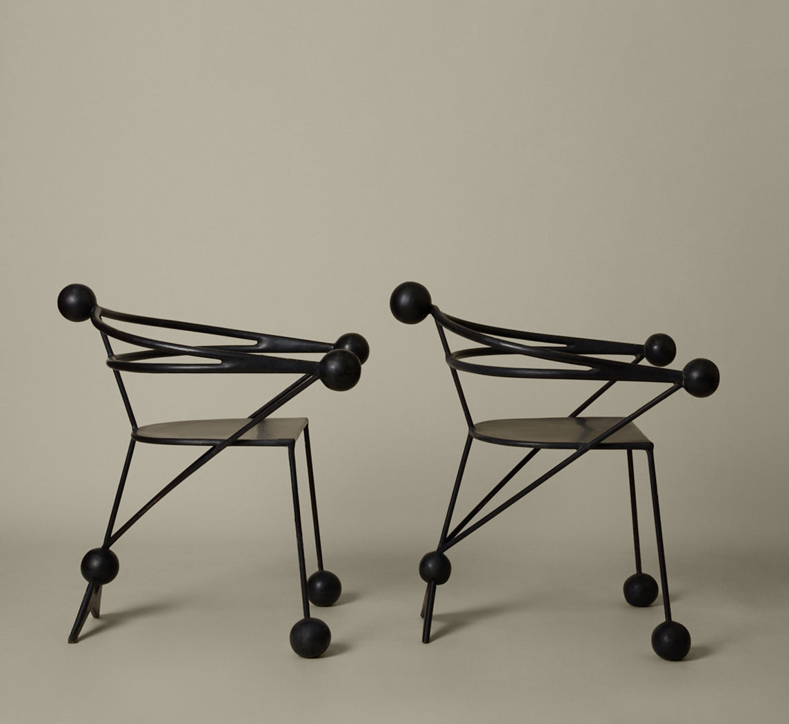 PAIR OF POST MODERN BALAICO CHAIRS