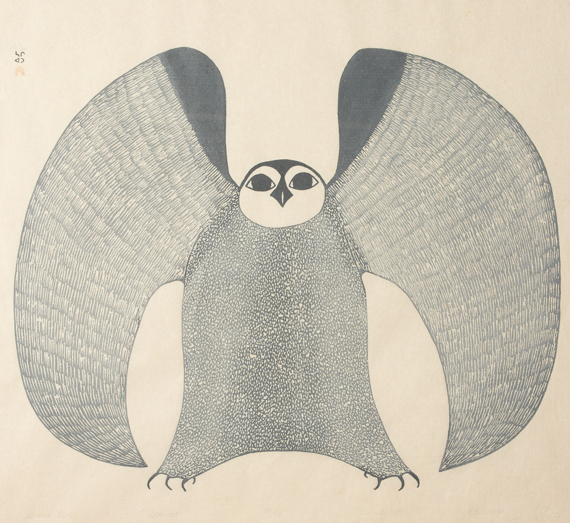 GRAND OWL BY PITALOOSIE SAILA (1942-2021)