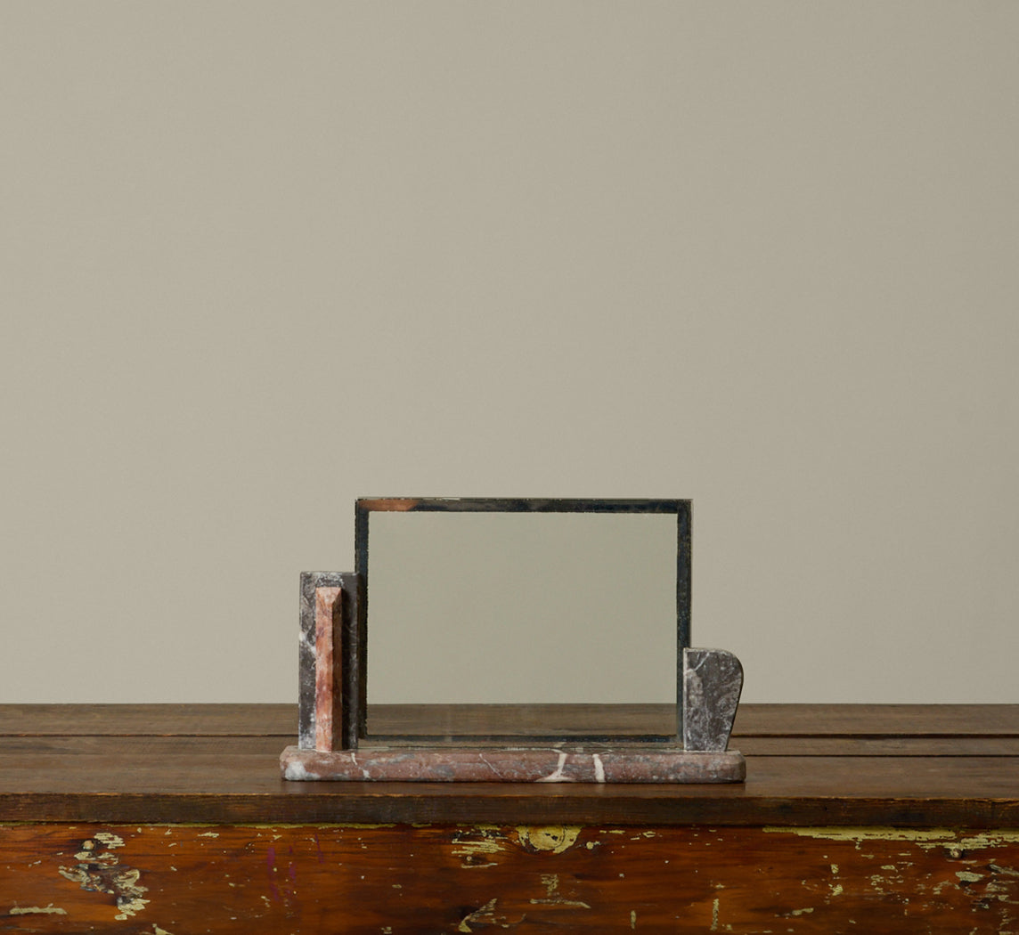 1930S FRENCH ART DECO MARBLE PICTURE FRAME MEDIUM
