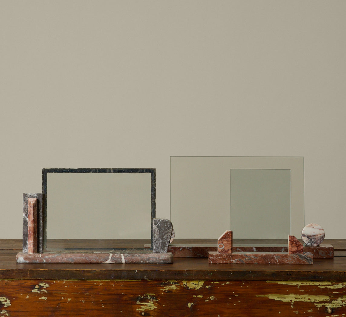 1930S FRENCH ART DECO MARBLE PICTURE FRAME SMALL