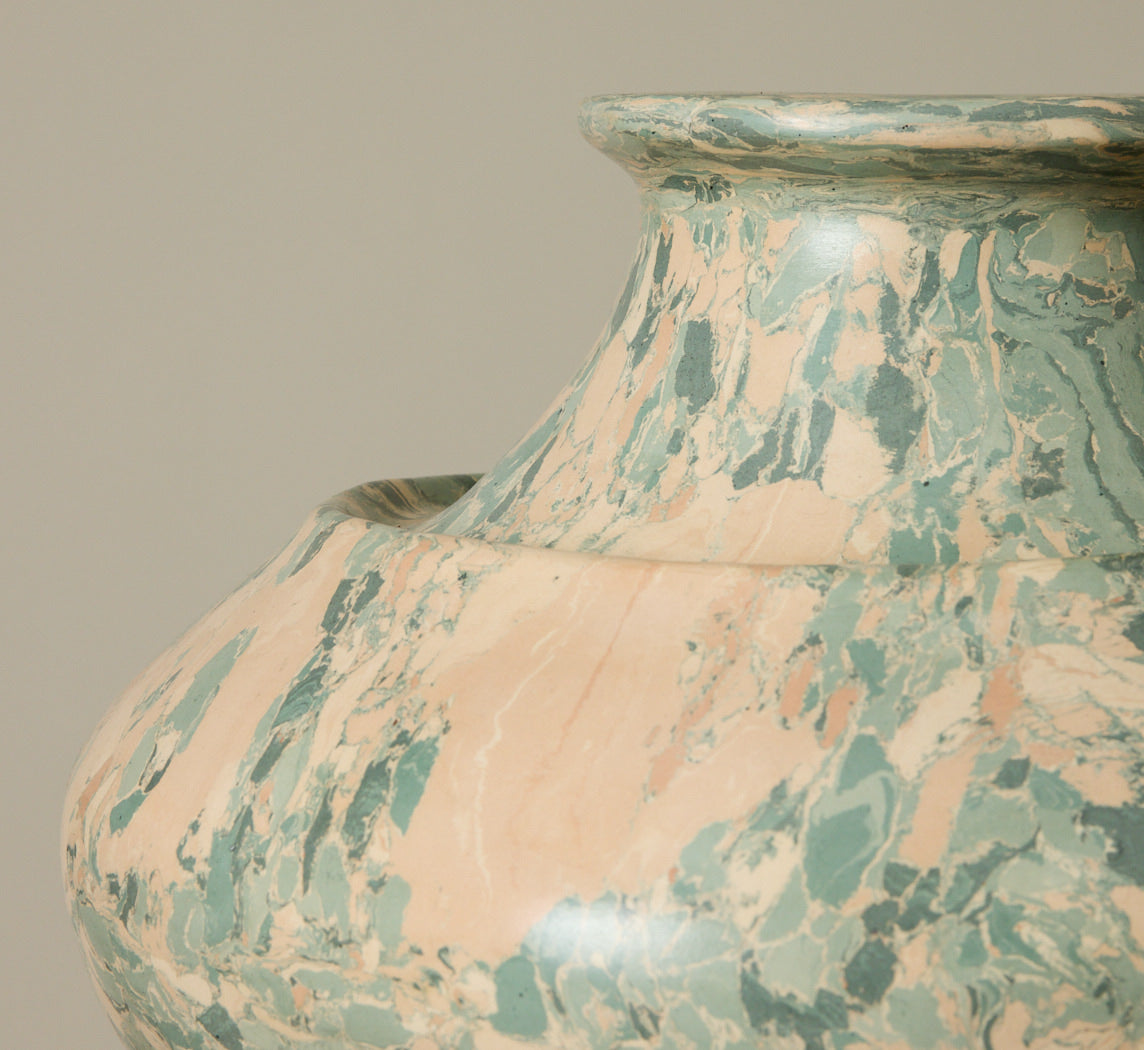 GRAND BRECCIATED VESSEL IN AEGEAN BY POTTERY ROMA