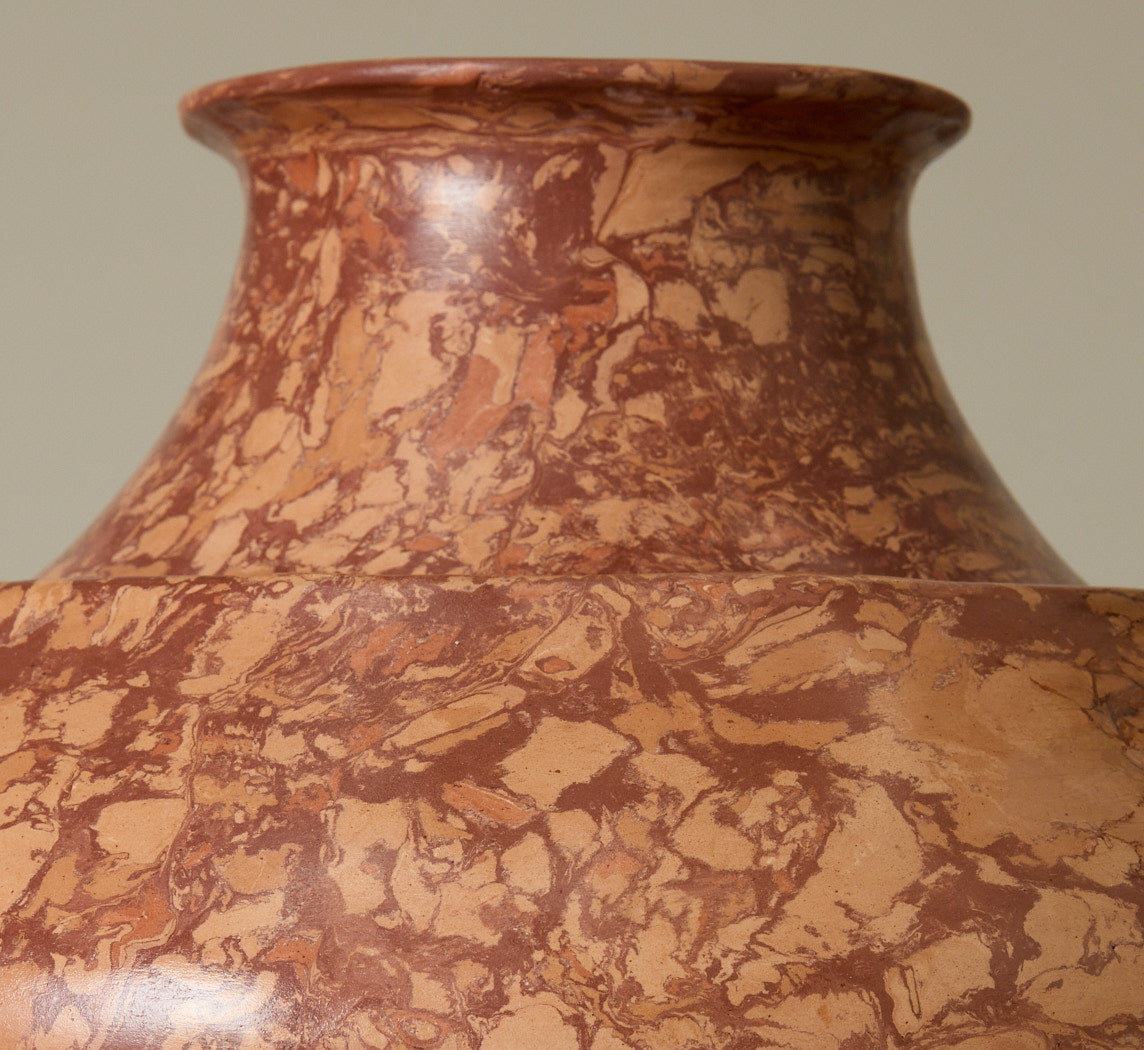 GRAND BRECCIATED VESSEL IN ARGILLA BY POTTERY ROMA