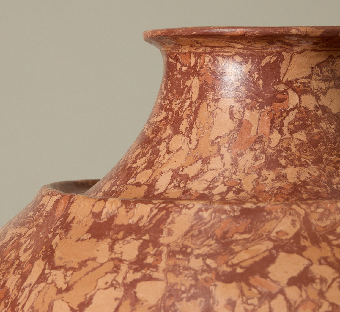GRAND BRECCIATED VESSEL IN ARGILLA BY POTTERY ROMA