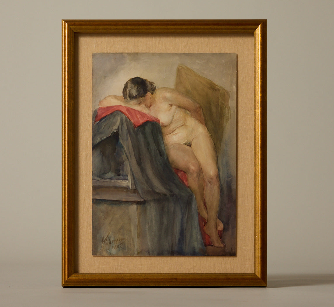 1950S RUSSIAN LOUNGING NUDE