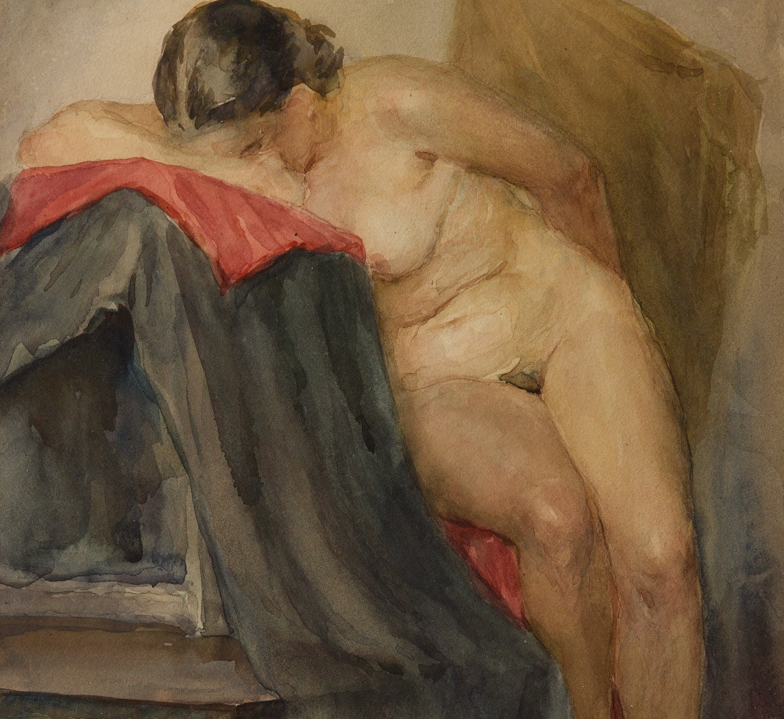 1950S RUSSIAN LOUNGING NUDE