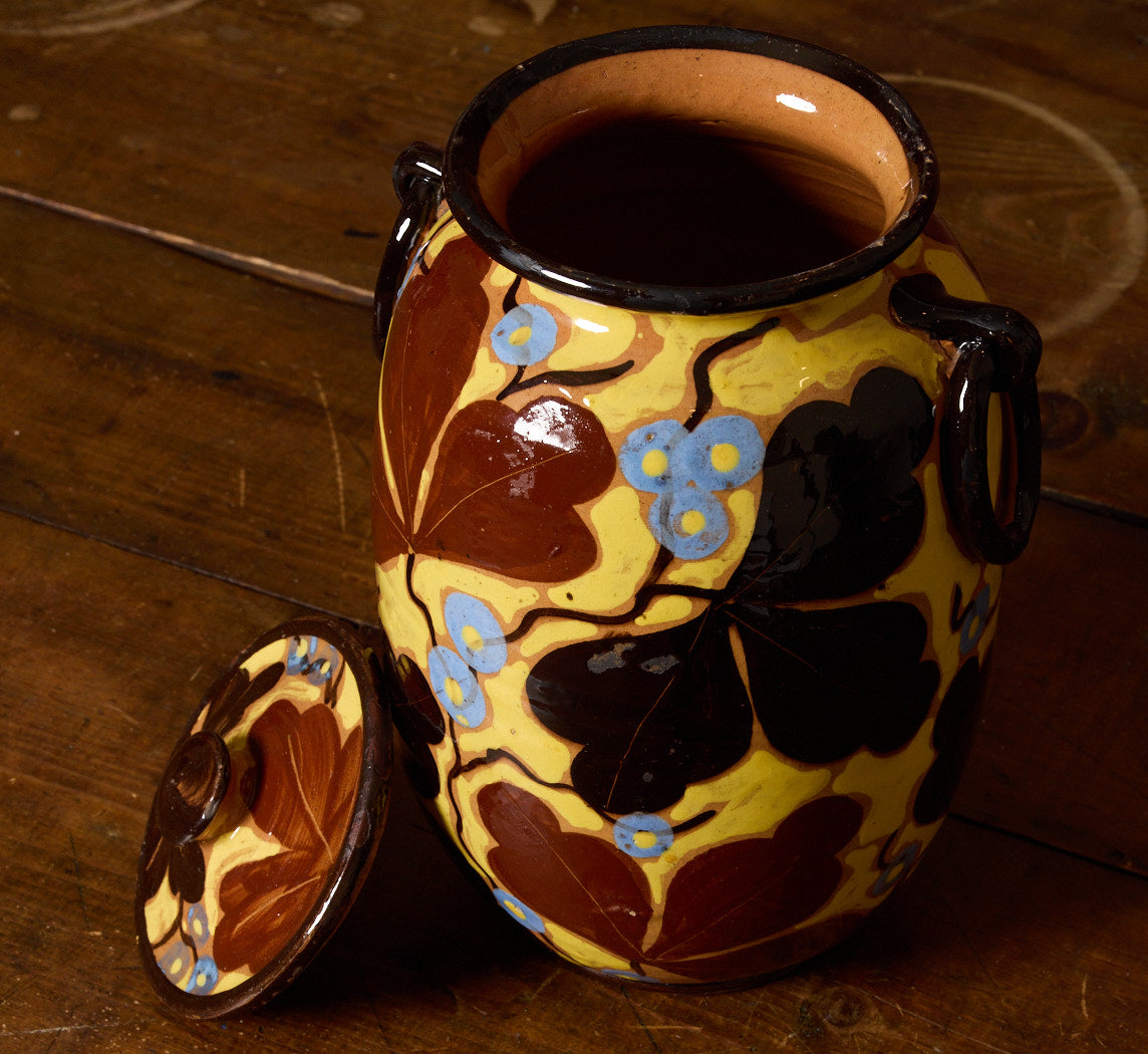 1930S ITALIAN ART DECO EARTHENWARE JAR