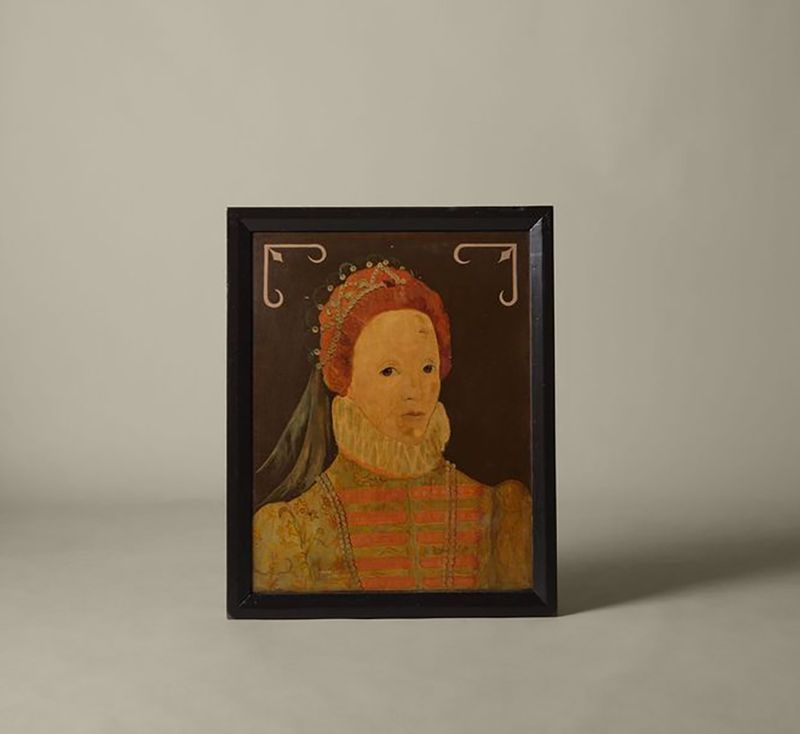 DOUBLE SIDED PORTRAIT OF QUEEN ELIZABETH I