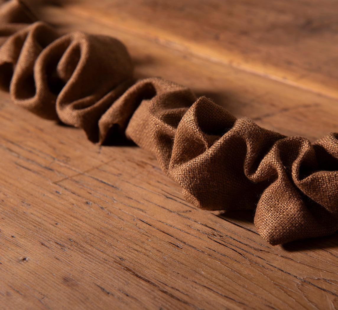 PIERCE & WARD CARAMEL CORD COVER IN RAW SILK