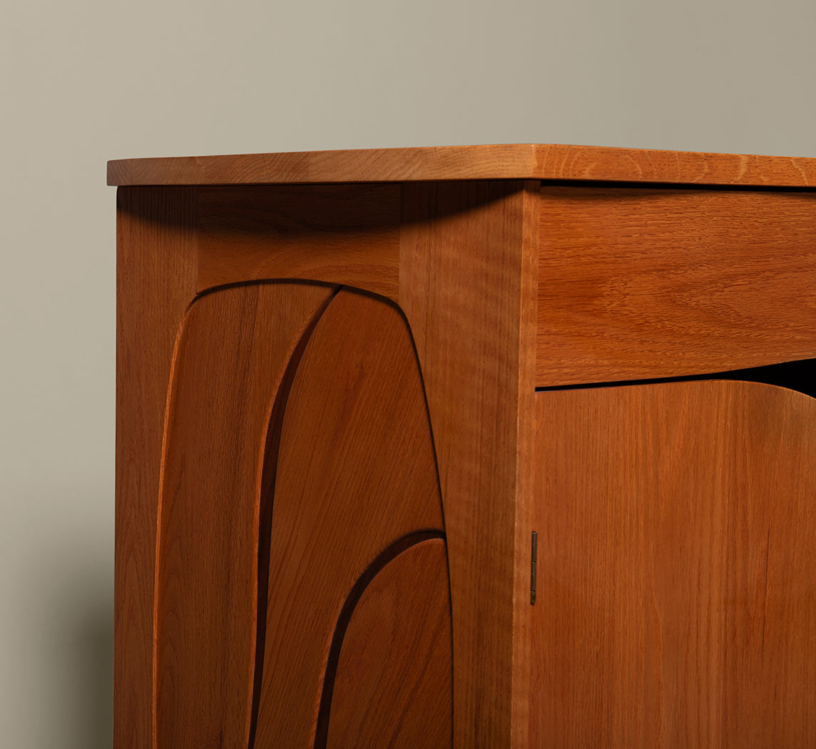 VINTAGE PAIR OF UNION WOODWORKS DRESSER CABINETS