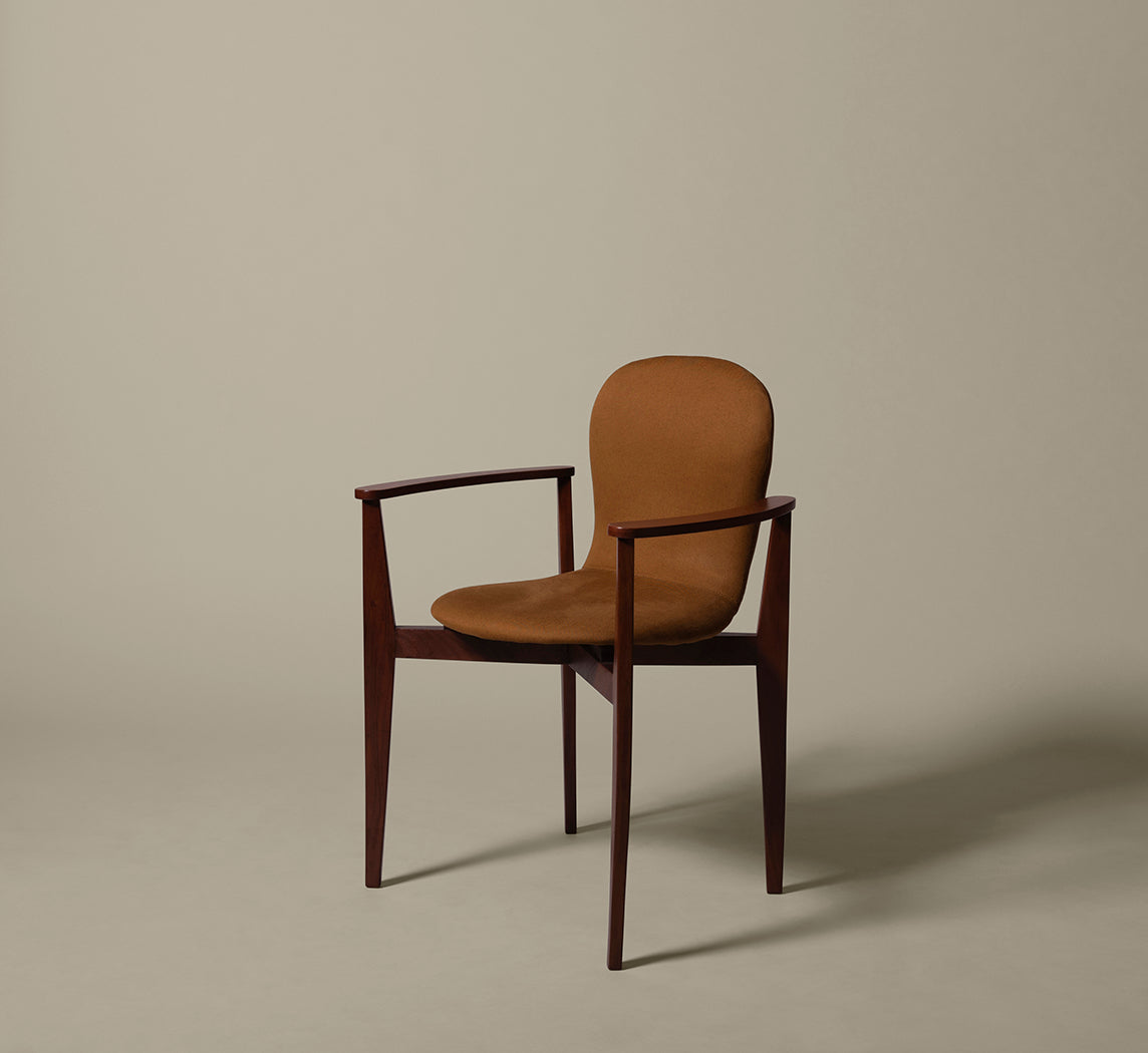 1960s ARMCHAIR BY I.S.A. BERGAMO IN ZAC AND FOX LINEN