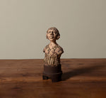 LITTLE WOMAN ON METAL PEDESTAL BY GAYSER