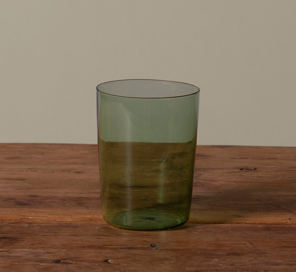 GREEN DRINKING GLASS