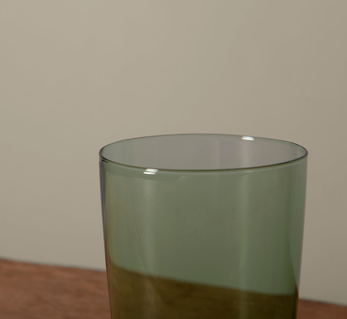 GREEN DRINKING GLASS