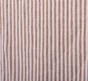 TANGIER STRIPE LINEN TEA TOWEL IN EARTH