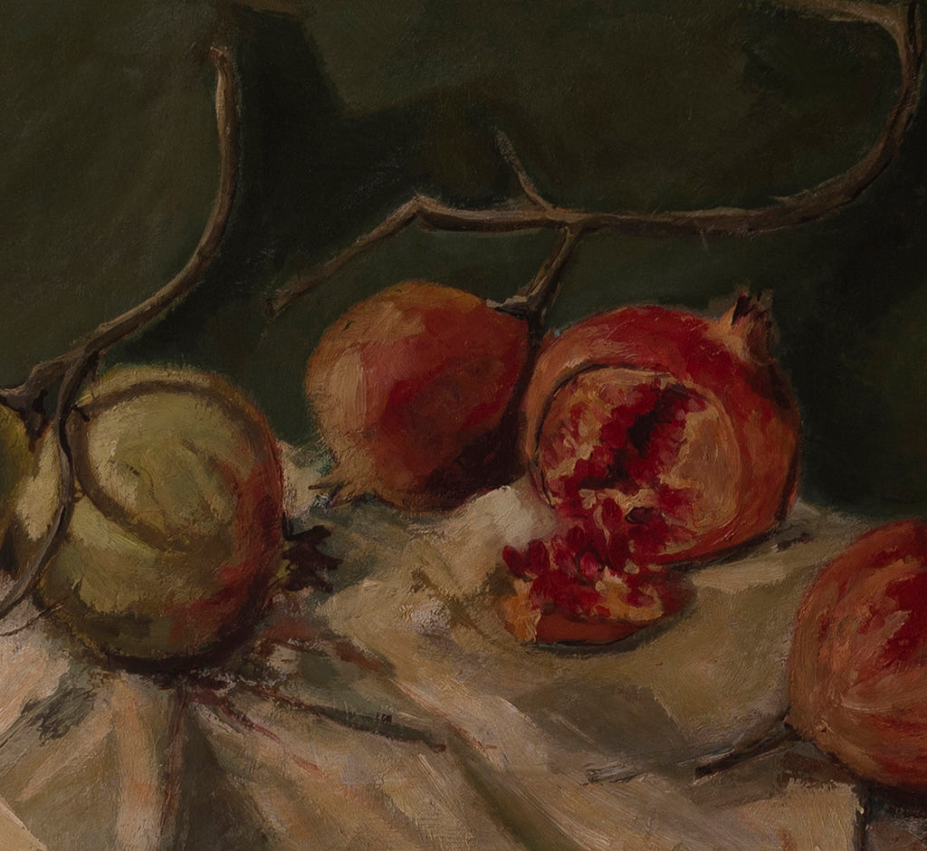 VINTAGE ITALIAN STILL LIFE OF POMEGRANATES