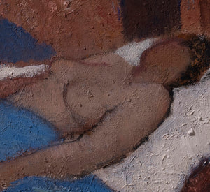 1950s FRENCH RECLINING NUDE