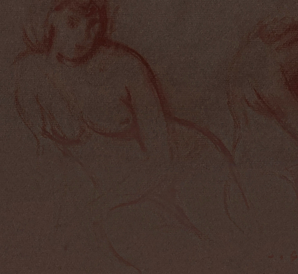 1950s BELGIAN NUDE SKETCH