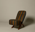 THEO RUTH CONGO CHAIR FOR ARTIFORT IN ZAC + FOX STRIPE, 1952