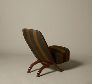 THEO RUTH CONGO CHAIR FOR ARTIFORT IN ZAC + FOX STRIPE, 1952