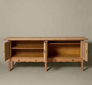 1960S WOODEN SIDEBOARD IN THE STYLE OF HENNING KJAERNULF